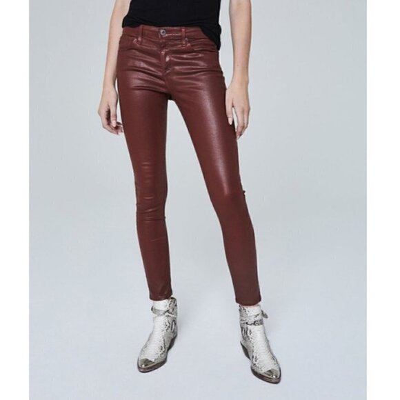 Adriano Goldschmied AG jeans The Legging Red Ankle Super Skinny Fit Size 28 - Picture 1 of 7